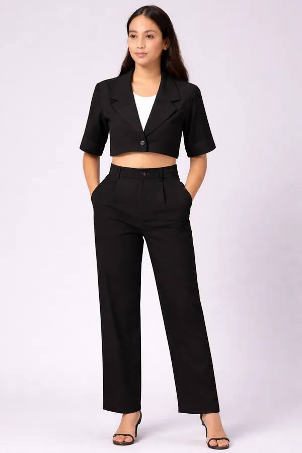 Black_Cotton_Party_Wear__Co-ords_Set_For_Women