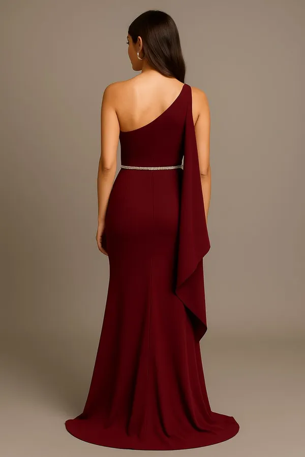 Wine_Red_Crepe_Party_Wear_Gown_For_Women