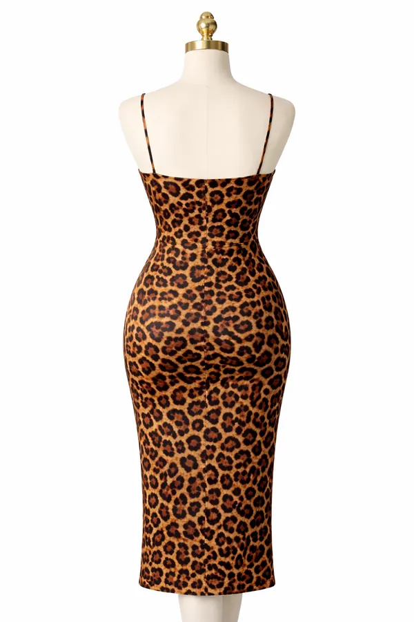 Women_Leopard_Print_Cowl_Neck_Bodycon_Midi_Dress_with_Slit