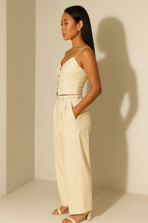 White_Acrylic_Party_Wear_Co-Ord_Set_For_Women