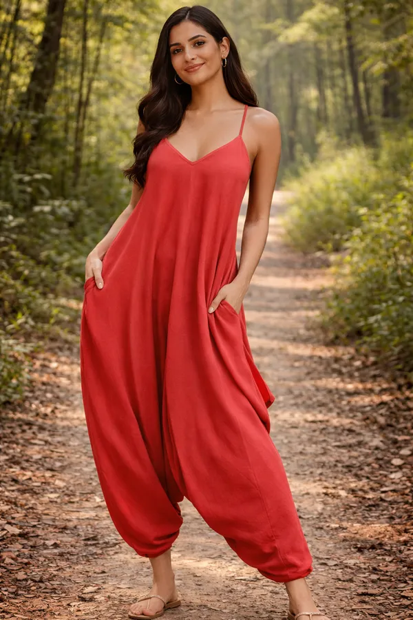 Terracotta_Red_Rayon_Party_Wear_Dress_For_Women