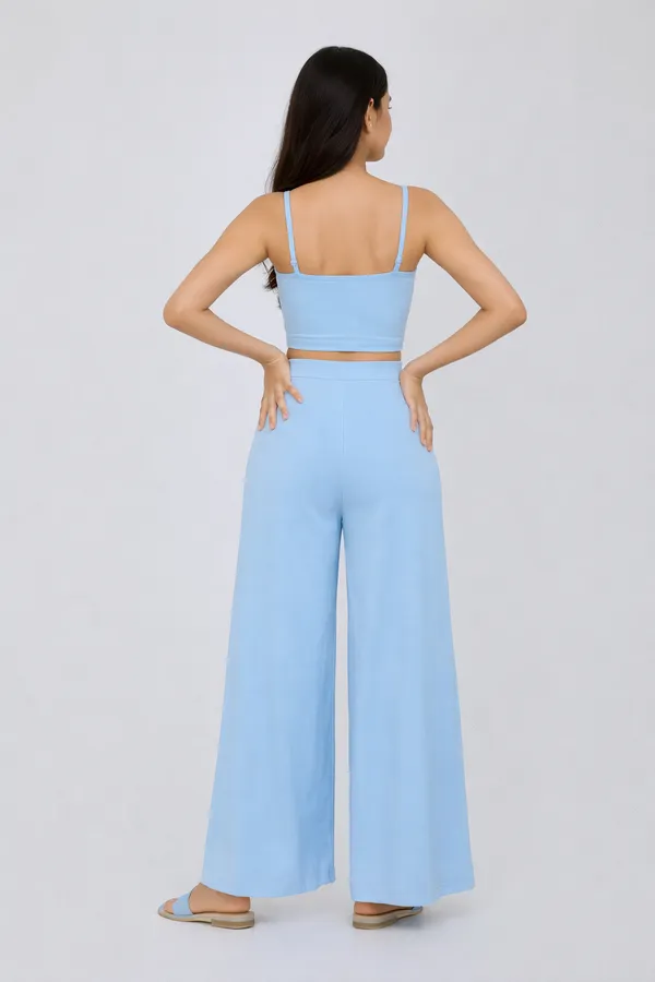 Blue_Georgette_Party_Wear_Co-Ord_For_Women