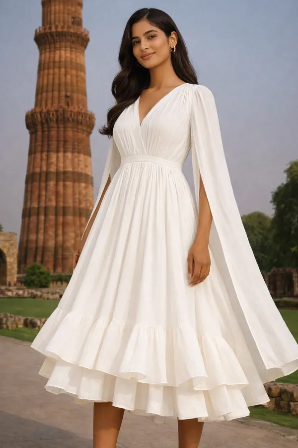 Soft_Pastel_White_Cotton_Party_Wear_Dress_For_Women