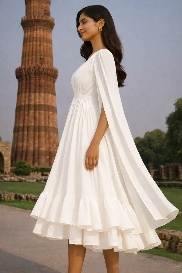 Soft_Pastel_White_Cotton_Party_Wear_Dress_For_Women