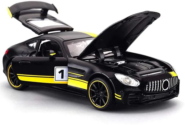 Mercedes-Benz_AMG_GT_R_Yellow_Black_1/24_Scale__Toy_Sound_Light_For_Kids