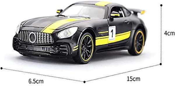 Mercedes-Benz_AMG_GT_R_Yellow_Black_1/24_Scale__Toy_Sound_Light_For_Kids