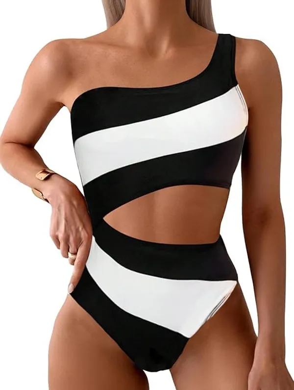 Black_&_White_Nylon_Premium_&_Elegant_Swimsuit_For_Women