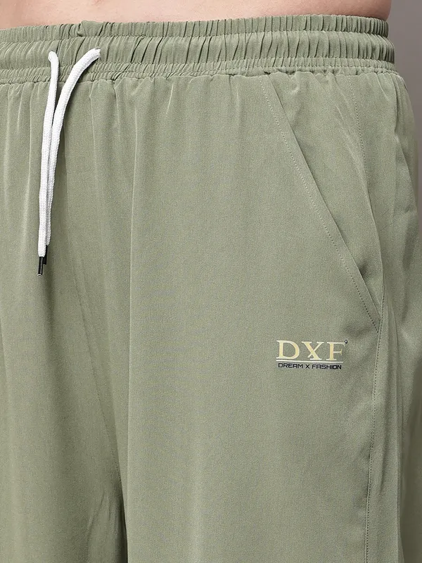 Olive_NS_Lycra_Line_Track_Pant_For_Women