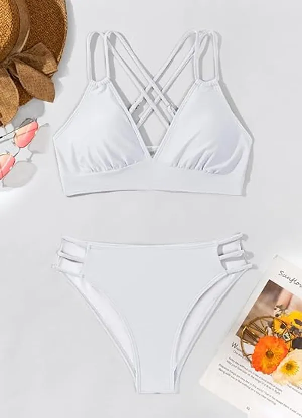 White_Nylon_Premium_&_Elegant_Swimsuit_For_Women