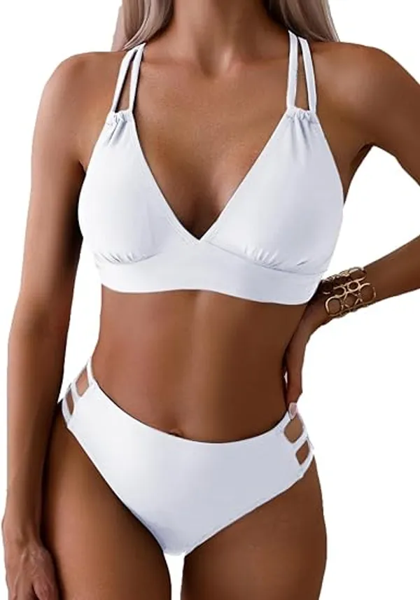 White_Nylon_Premium_&_Elegant_Swimsuit_For_Women