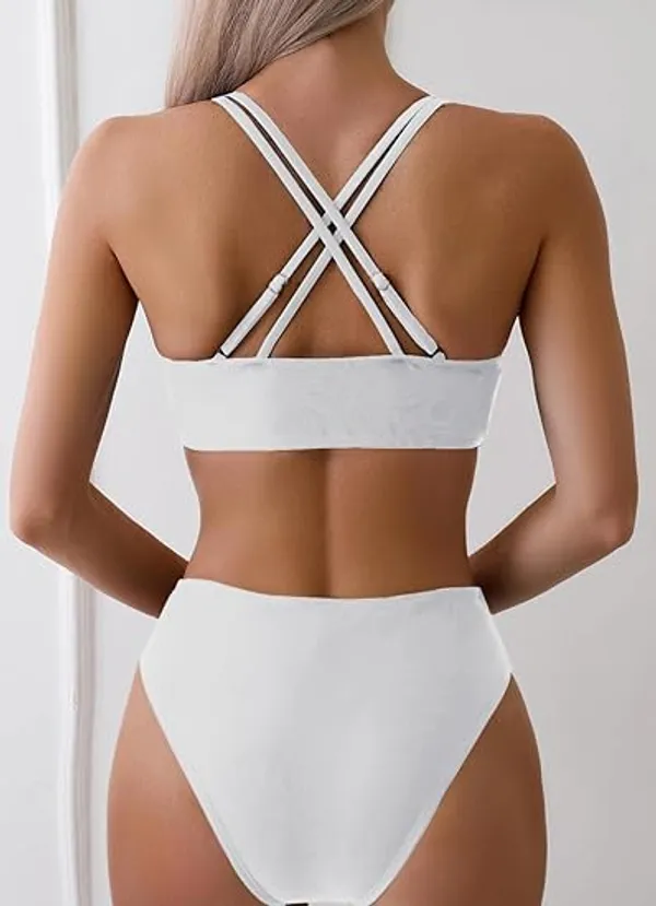 White_Nylon_Premium_&_Elegant_Swimsuit_For_Women