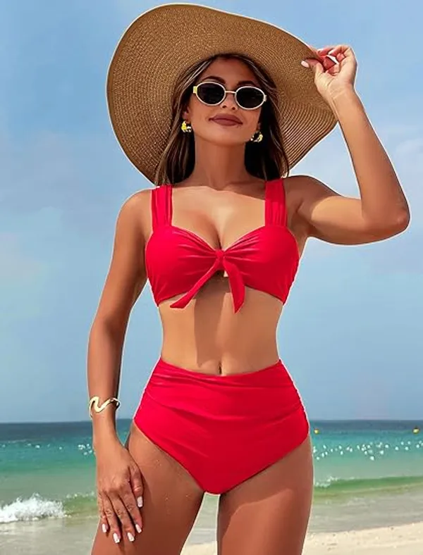 Red_Nylon_Premium_&_Elegant_Swimsuit_For_Women