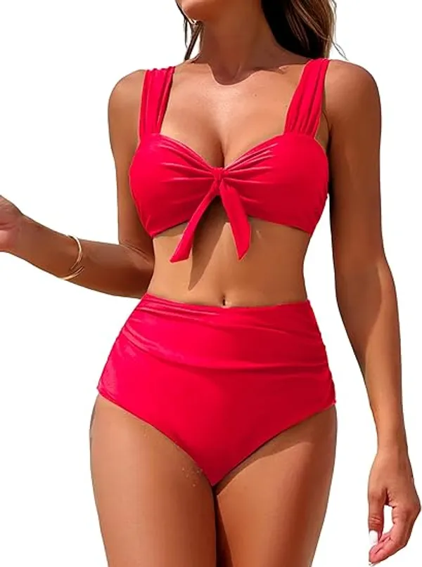 Red_Nylon_Premium_&_Elegant_Swimsuit_For_Women