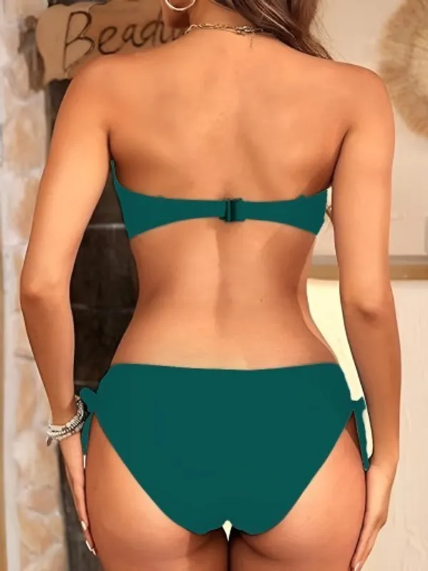 Teal_Nylon_Premium_&_Elegant_Bikini_Set_For_Women