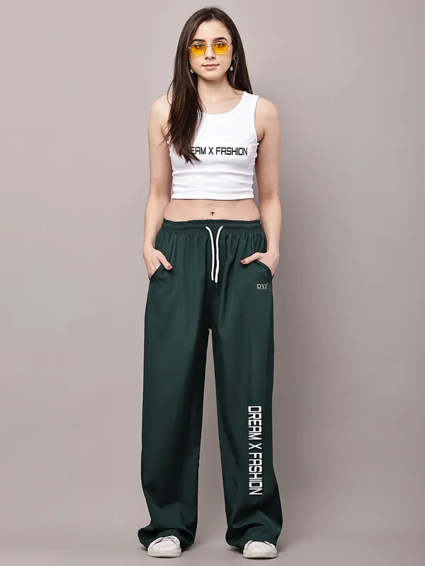 Green_NS_Lycra_Line_Track_Pant_For_Women