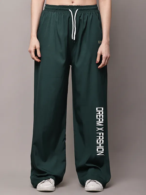 Green_NS_Lycra_Line_Track_Pant_For_Women