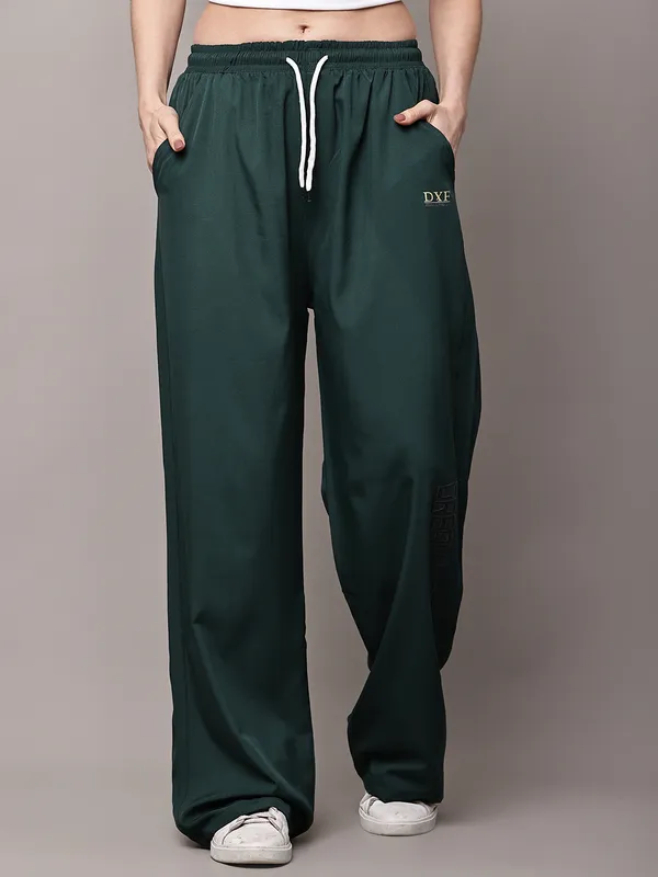 Green_NS_Lycra_Line_Track_Pant_For_Women