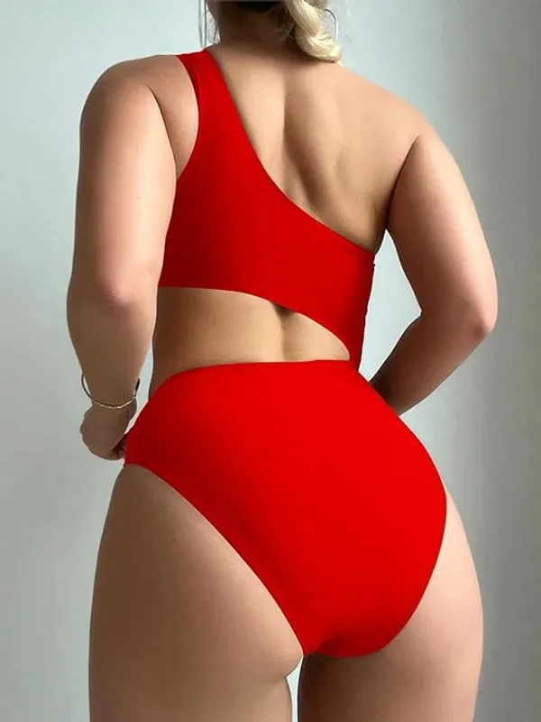 Red_&_White_Nylon_Premium_&_Elegant_Swimsuit_For_Women