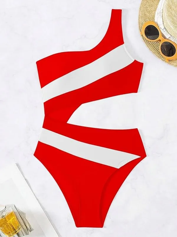 Red_&_White_Nylon_Premium_&_Elegant_Swimsuit_For_Women