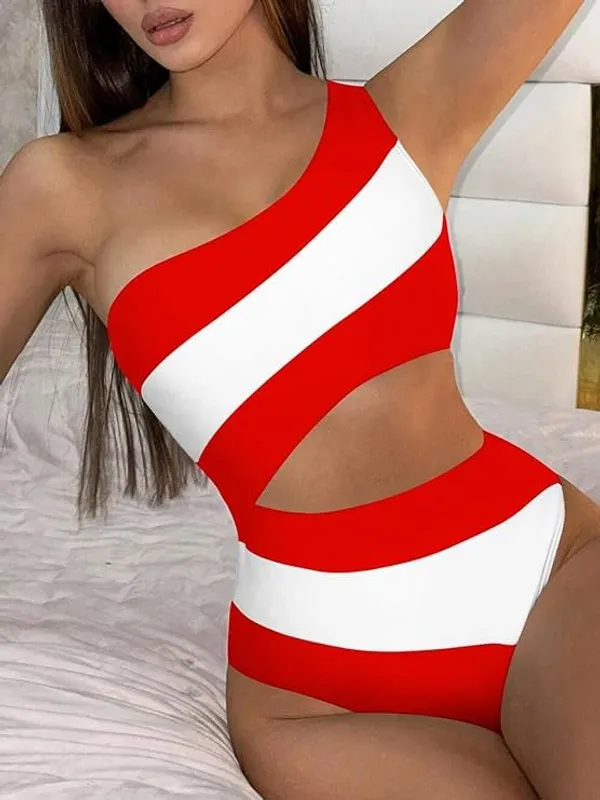 Red_&_White_Nylon_Premium_&_Elegant_Swimsuit_For_Women