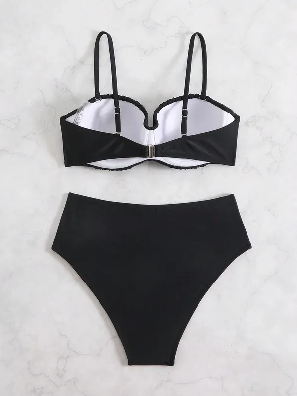 Black_Nylon_Premium_&_Elegant_Bikini_Set_For_Women