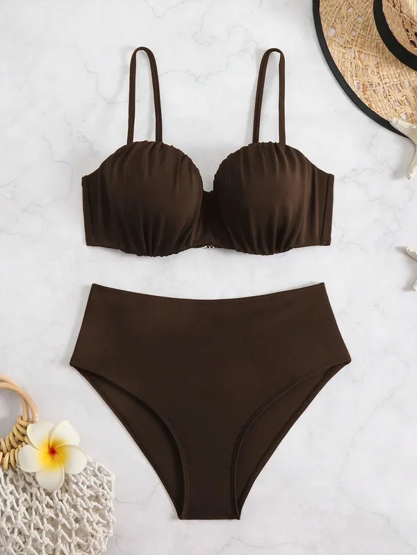 Coffee_Nylon_Premium_&_Elegant_Bikini_Set_For_Women