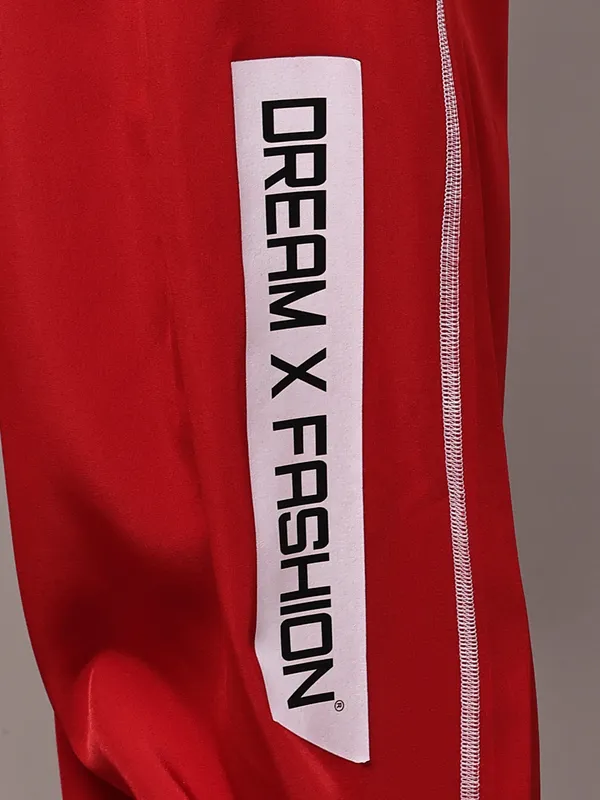Red_NS_Lycra_Line_Track_Pant_For_Women