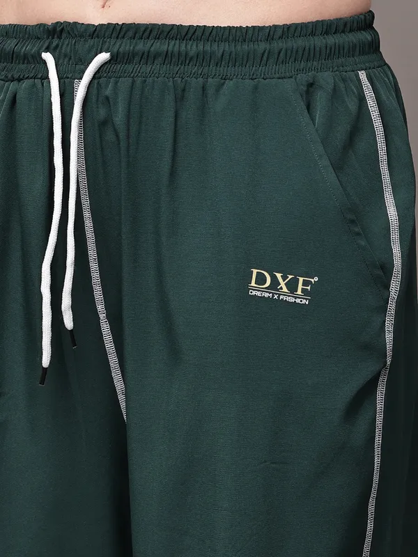 Deep_Green_NS_Lycra_Line_Track_Pant_For_Women