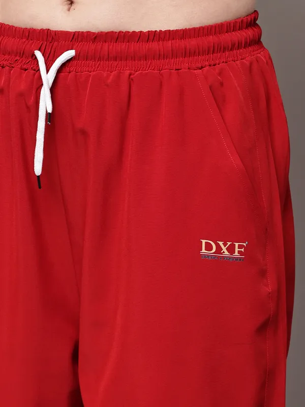 Red_NS_Lycra_Line_Track_Pant_For_Women