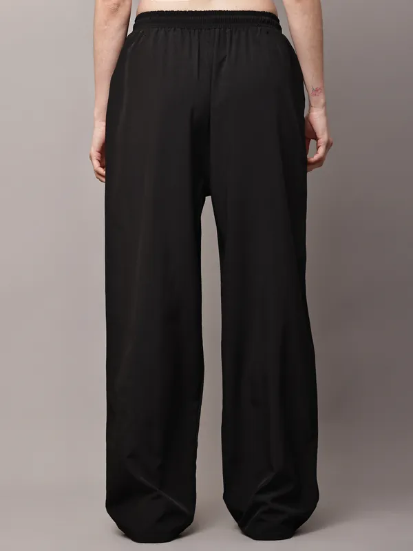 Black_NS_Lycra_Line_Track_Pant_For_Women