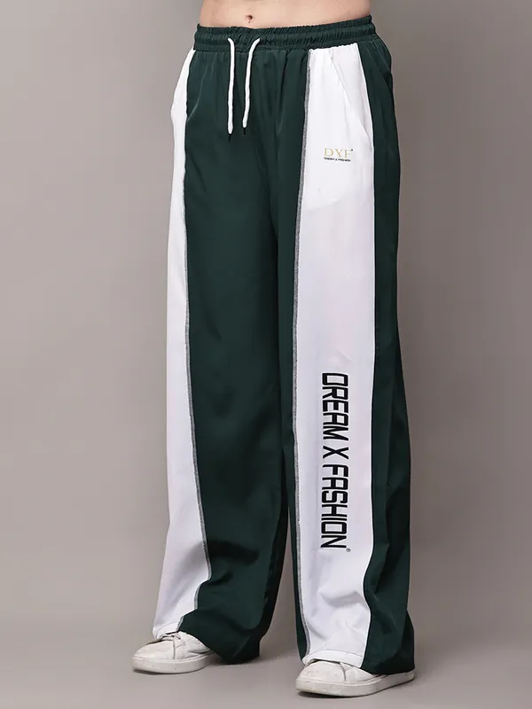 Deep_Green_NS_Lycra_Line_Track_Pant_For_Women