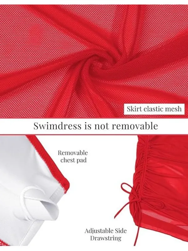 Red_Nylon_Premium_&_Elegant_Swim_Dress_For_Women