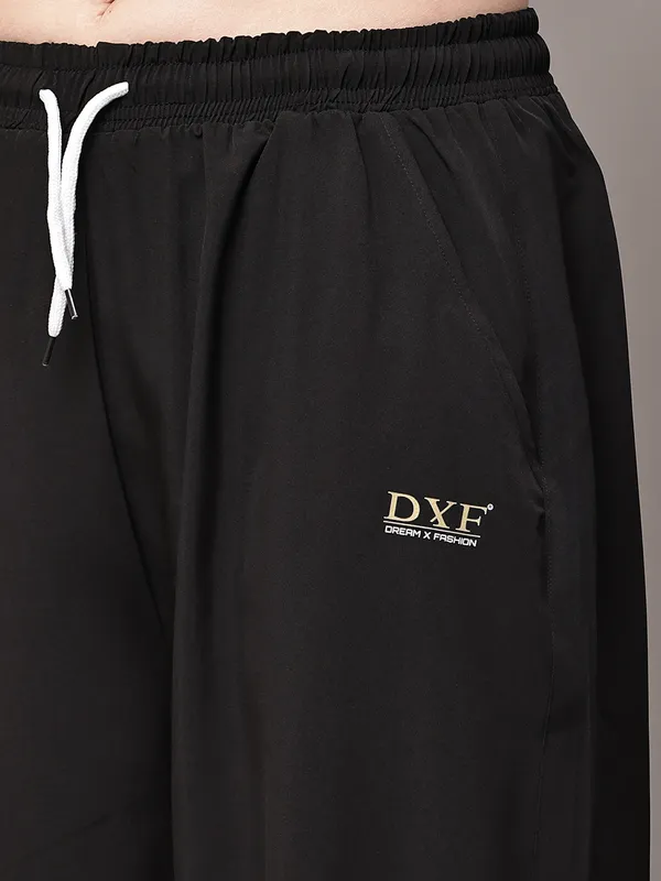 Black_NS_Lycra_Line_Track_Pant_For_Women