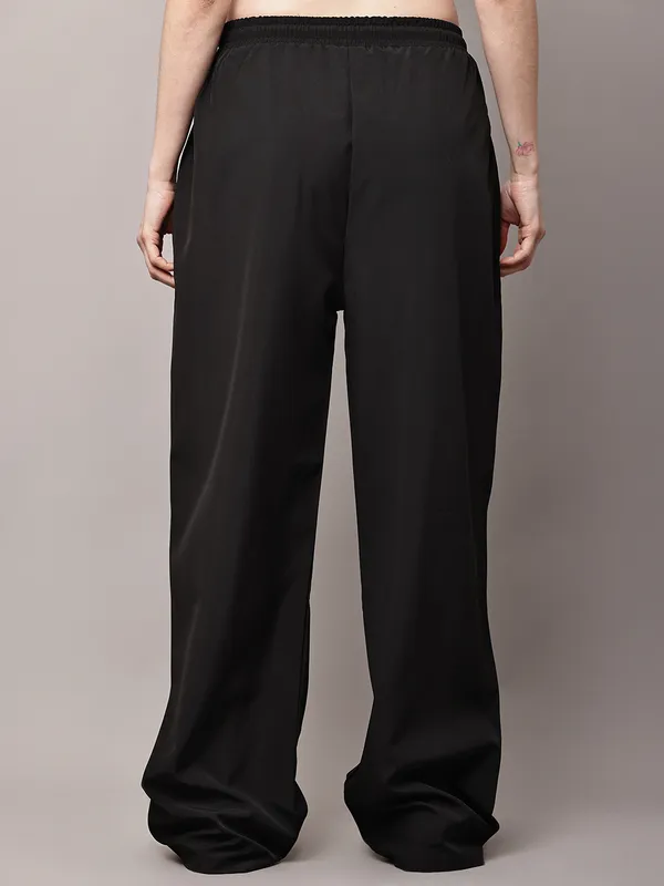 Black_NS_Lycra_Line_Track_Pant_For_Women