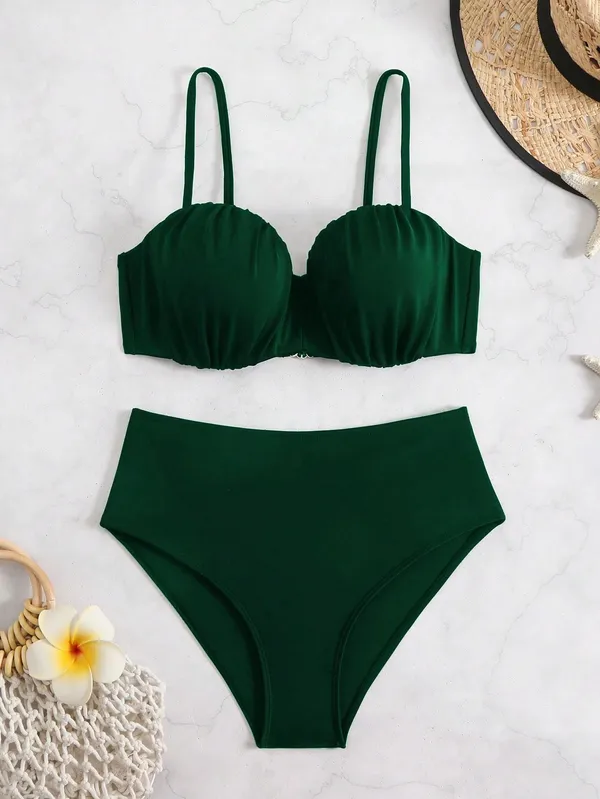 Green_Nylon_Premium_&_Elegant_Bikini_Set_For_Women