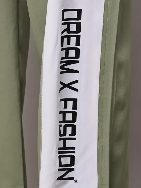Olive_NS_Lycra_Line_Track_Pant_For_Women