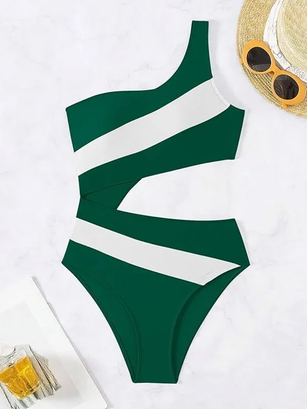 Green_&_White_Nylon_Premium_&_Elegant_Swimsuit_For_Women
