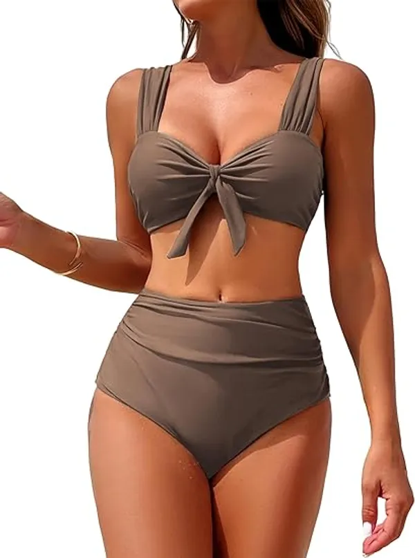 Coffee_Nylon_Premium_&_Elegant_Swimsuit_For_Women