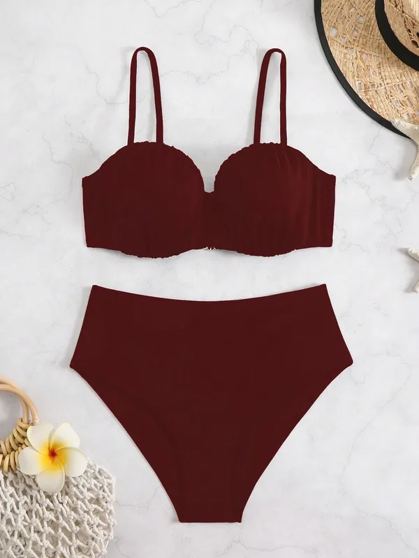 Voilet_Nylon_Premium_&_Elegant_Bikini_Set_For_Women