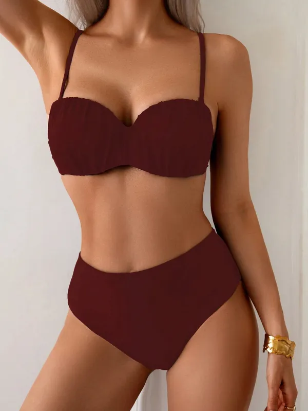 Voilet_Nylon_Premium_&_Elegant_Bikini_Set_For_Women