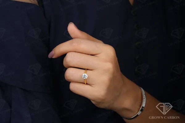 Round_Moissanite_Classic_Ring_For_Women_|_925_Sterling_Silver_|_Moissanite_Stone