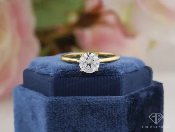Round_Moissanite_Classic_Ring_For_Women_|_925_Sterling_Silver_|_Moissanite_Stone