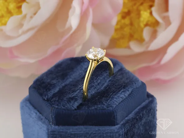 Round_Moissanite_Classic_Ring_For_Women_|_925_Sterling_Silver_|_Moissanite_Stone