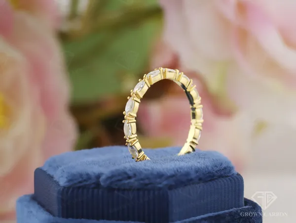 Marquise_Eternity_Band_For_Women_|_925_Sterling_Silver_|_Moissanite_Stone