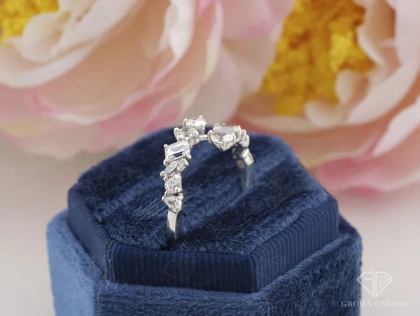 Mixed_Cocktail_Ring_For_Women_|_925_Sterling_Silver_|_Moissanite_Stone