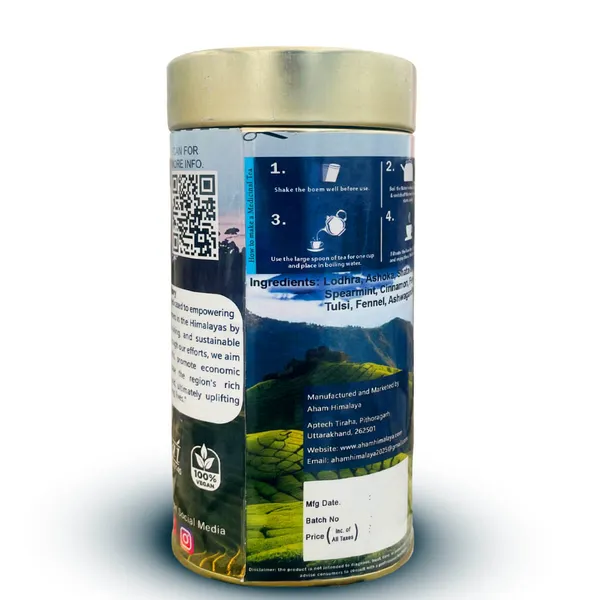Blue_Pure_Natural_Health_Tea_|_Blend_Of_Tulsi,_Lodhra,_Spearmint,_Arjun_Chhal,_Fennel,_Fenugreek,_Shatavari,_Ginger,_Cardamom,_Cinnamon,_Lemongrass_|_Helps_To_Regularizes_Menstrual_Cycle,_Helps_To_Balance_Hormon