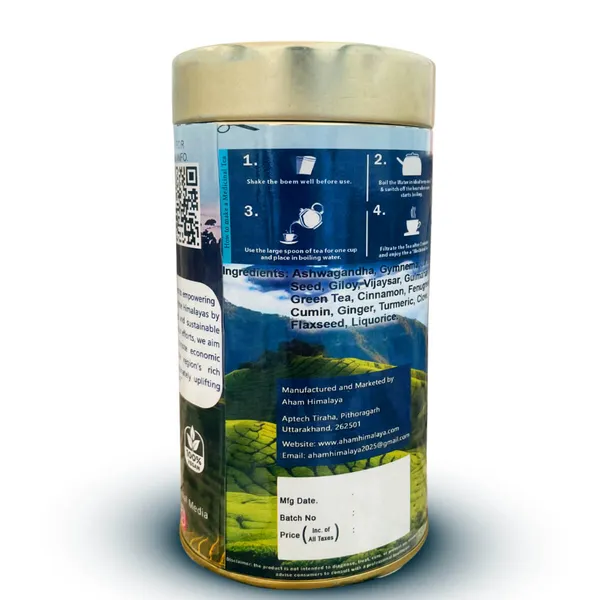 100%_Natural_Diabetic_Care_Tea_|_Blend_Of_Tulsi,_Ashwagandha,_Jamun_Seed,_Gulmahar,_Clove,_Cumin,_Vijaysar,_Lemongrass,_Fenugreek,_Giloy,_Ginger,_Cinnamon,_Fennel,_Flaxseed,_Mulethi,_Green_Tea,_Turmeric_|_Supports_Digestion,_Reduce_Acidity