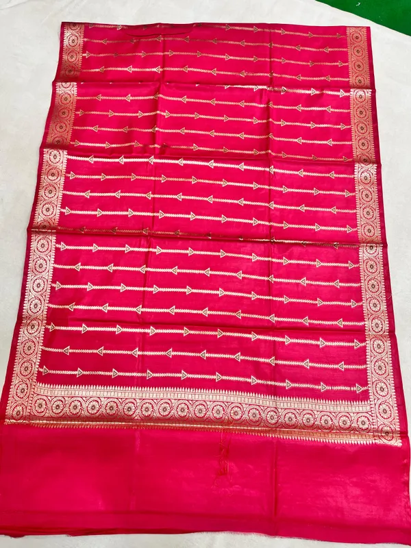 Hot_Pink_Butter_Silk_Premium_&_Elegant_Zari_Weaving_Unstitched_Suit_Set_With_Dupatta_For_Women