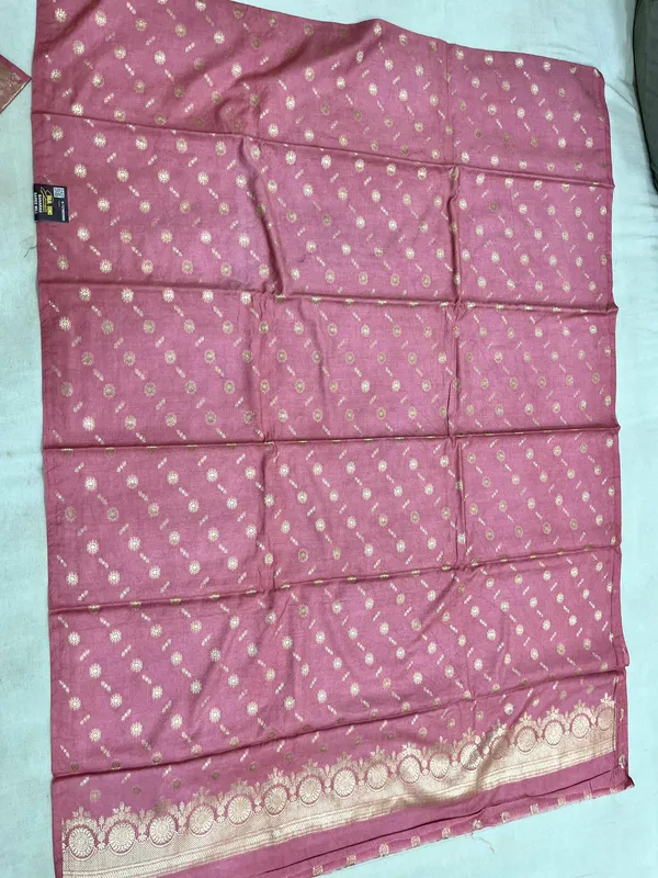Light_Pink_Butter_Silk_Premium_&_Elegant_Zari_Weaving_Unstitched_Suit_Set_With_Dupatta_For_Women