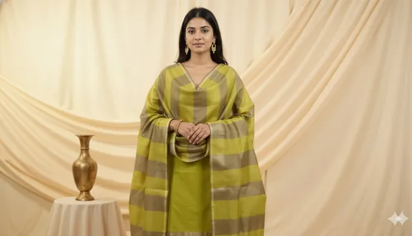 Light_Green_Chanderi_Silk_Premium_&_Elegant_Zari_Weaving_Unstitched_Suit_Set_With_Dupatta_For_Women